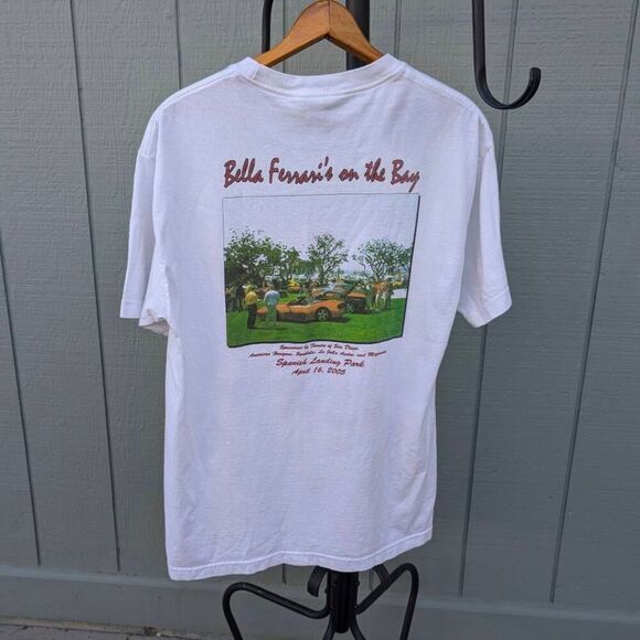 Vintage Ferarri "Bella Ferrari's On the Bay" Rare Mens Shirt. Large - Picture 3 of 6